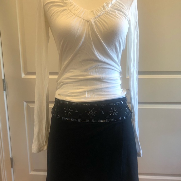 LAUNDRY black embellished mini skirt - Picture 4 of 7